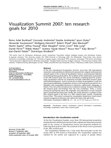 Visualization Summit 2007: ten research goals for 2010