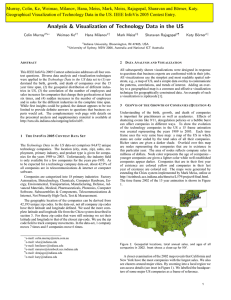 Analysis &amp; Visualization of Technology Data in the US Colin Murray