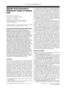 Molecular Scale Assessment of Methylarsenic Sorption on Aluminum