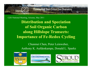 Distribution and Speciation of Soil Organic Carbon l Hill l