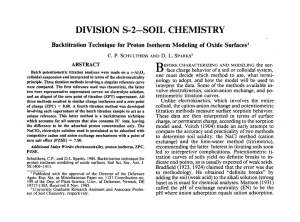 B DIVISION S-2-SOIL CHEMISTRY ABSTRACT