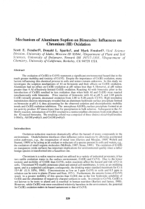 Mechanism of Aluminum Soption on Bimessite: Influences  on