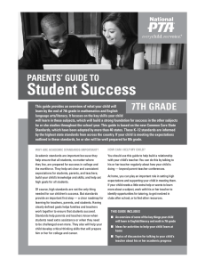 student success 7th Grade Parents’ Guide to