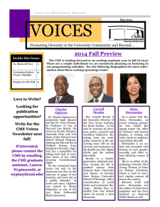 VOICES 2014 Fall Preview Promoting Diversity in the University Community and Beyond...