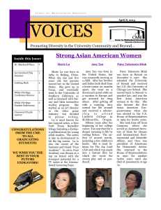 VOICES Strong Asian American Women
