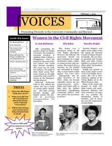 VOICES Women in the Civil Rights Movement
