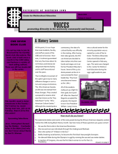 VOICES A History Lesson CME SEVEN BOOK CLUB