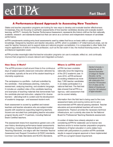 A Performance-Based Approach to Assessing New Teachers