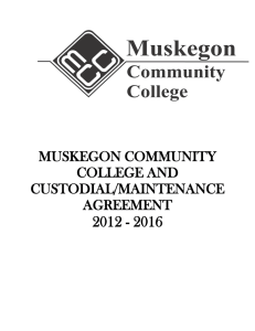 2012 - 2016 MUSKEGON COMMUNITY COLLEGE AND