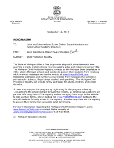 September 12, 2013 TO: Local and Intermediate School District Superintendents and
