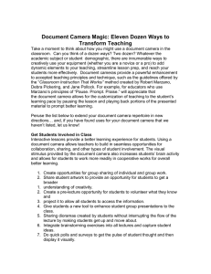 Document Camera Magic: Eleven Dozen Ways to Transform Teaching