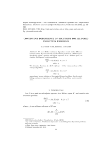 Eighth Mississippi State - UAB Conference on Differential Equations and... Simulations. Electronic Journal of Differential Equations, Conference 19 (2010), pp....