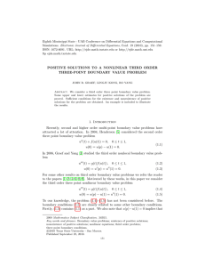 Eighth Mississippi State - UAB Conference on Differential Equations and... Simulations. Electronic Journal of Differential Equations, Conf. 19 (2010), pp....