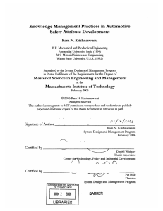 Knowledge  Management  Practices  in Automotive N.