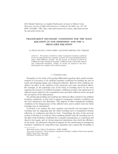 2014 Madrid Conference on Applied Mathematics in honor of Alfonso... Electronic Journal of Differential Equations, Conference 22 (2015), pp. 117–137.