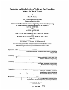 Evaluation and Optimization of Axial  Air Gap Propulsion by