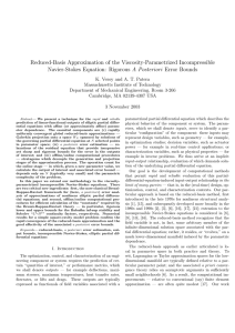 Reduced-Basis Approximation of the Viscosity-Parametrized Incompressible