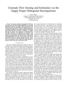 Unsteady Flow Sensing and Estimation via the Gappy Proper Orthogonal Decomposition