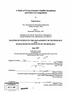 A  Study of US  Government's Satellite  Incumbents