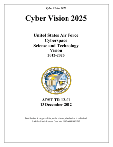 Cyber Vision 2025  United States Air Force Cyberspace