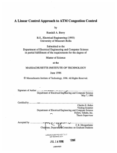 A  Linear Control Approach to ATM  Congestion ... by