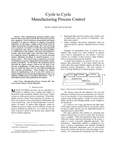 • High bandwidth control of machine state variables such