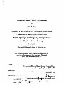 Kit S. Submitted to the  Department  of Electrical  Engineering ... in Partial Fulfillment of the Requirements  for the Degree ...