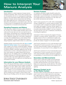 Introduction Nutrient Analysis