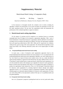 Supplementary Material Sketch-based Mesh Cutting: A Comparative Study Lubin Fan Min Meng