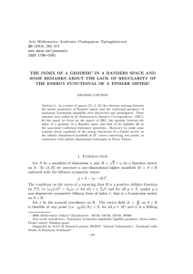 Acta Mathematica Academiae Paedagogicae Ny´ıregyh´ aziensis (2010), 265–274 26