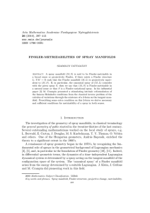 Acta Mathematica Academiae Paedagogicae Ny´ıregyh´ aziensis (2010), 397–413 26