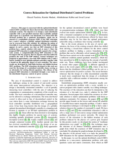 Convex Relaxation for Optimal Distributed Control Problems