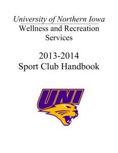2013-2014 Sport Club Handbook  Wellness and Recreation