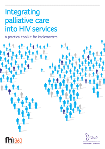 Integrating palliative care into HIV services