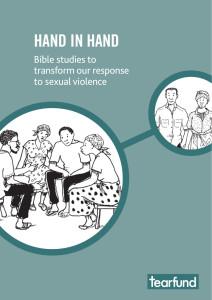 Hand in Hand Bible studies to transform our response to sexual violence