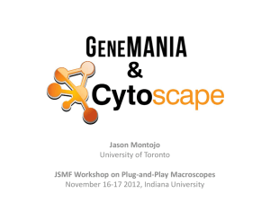 &amp; Jason Montojo JSMF Workshop on Plug-and-Play Macroscopes University of Toronto