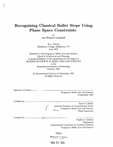 Recognizing  Classical  Ballet  Steps  Using