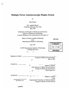 Multiple-Viewer  Autostereoscopic  Display  System