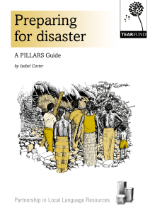 Preparing for disaster A PILLARS Guide Partnership in Local Language Resources
