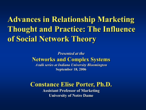 Advances in Relationship Marketing Thought and Practice: The Influence