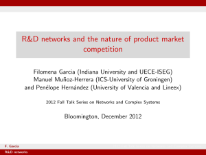 R&amp;D networks and the nature of product market competition