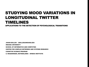 STUDYING MOOD VARIATIONS IN LONGITUDINAL TWITTER TIMELINES