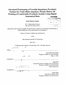 Advanced  Prototyping of Variable Impedance  Prosthetic