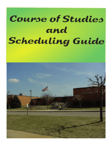 Course of Studies and Scheduling Guide