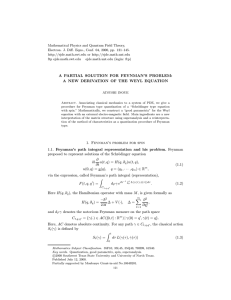 Mathematical Physics and Quantum Field Theory, or