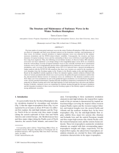 The Structure and Maintenance of Stationary Waves in the 3637 T