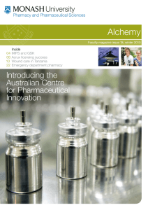Alchemy Introducing the Australian Centre for Pharmaceutical