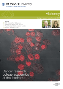 Alchemy Cancer research: college academics at the forefront