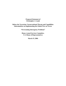 Prepared Statement of Christopher J. Lamb