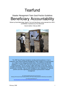 Beneficiary Accountability